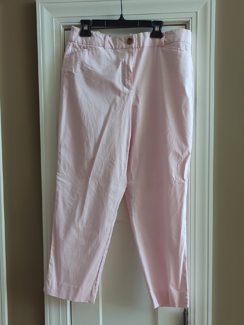 Talbots Light Pink Cropped Stretch Pants